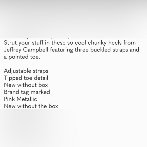 Free People Jeffrey Campbell Leather Hendrix Heels in Pink Size 6 NEW R… - Picture 3 of 16